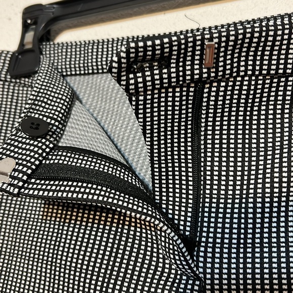 Theory Womens Black Cream Houndstooth Classy Fit Skinny Pants Size 00 - Picture 7 of 15